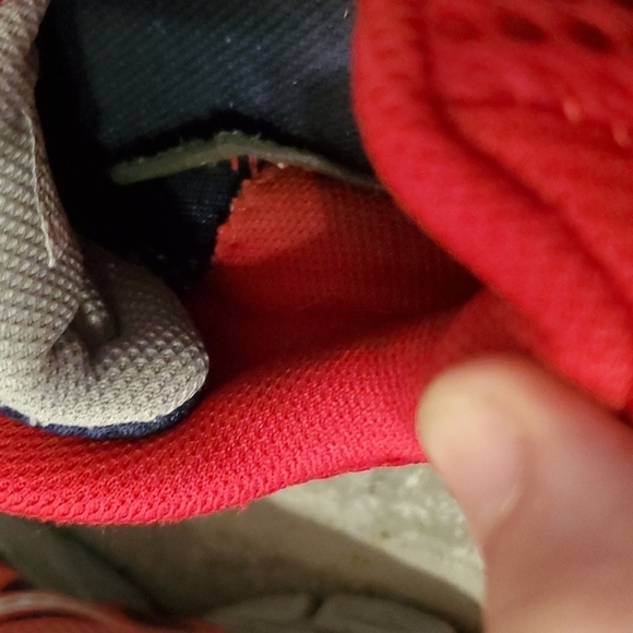 Saucony Shoee Mens Size 6 Cohesion Sneakers Red Blue Gray - Picture 10 of 11